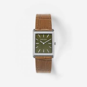 Holiday Gift! NEW Breda Virgil Croc-Embossed Luxury Watch